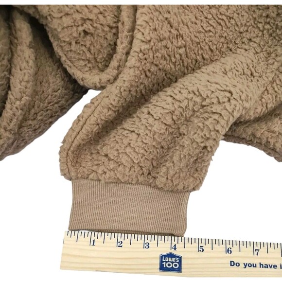 Hippie Rose Junior Sherpa Cozy Joggers Pants Elastic Unisex Size Large Brown New - Picture 9 of 14